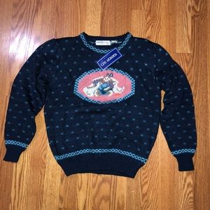 Northern Isles Bunny Goose Sweater Size Large